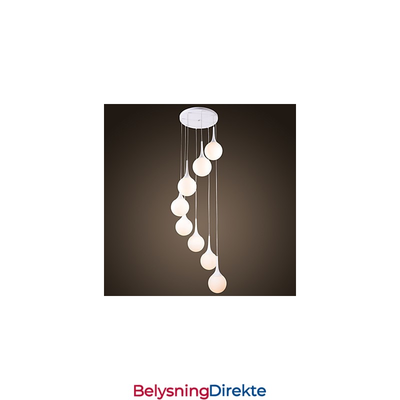 Moderne Og Moderne Globeformet Elektrobelagt Pendellampe