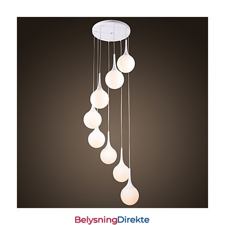 Moderne Og Moderne Globeformet Elektrobelagt Pendellampe