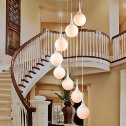 Moderne Og Moderne Globeformet Elektrobelagt Pendellampe