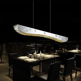 Krystall Pendellampe Krom Metall Pendellampe Rav Eller Klar Krystall