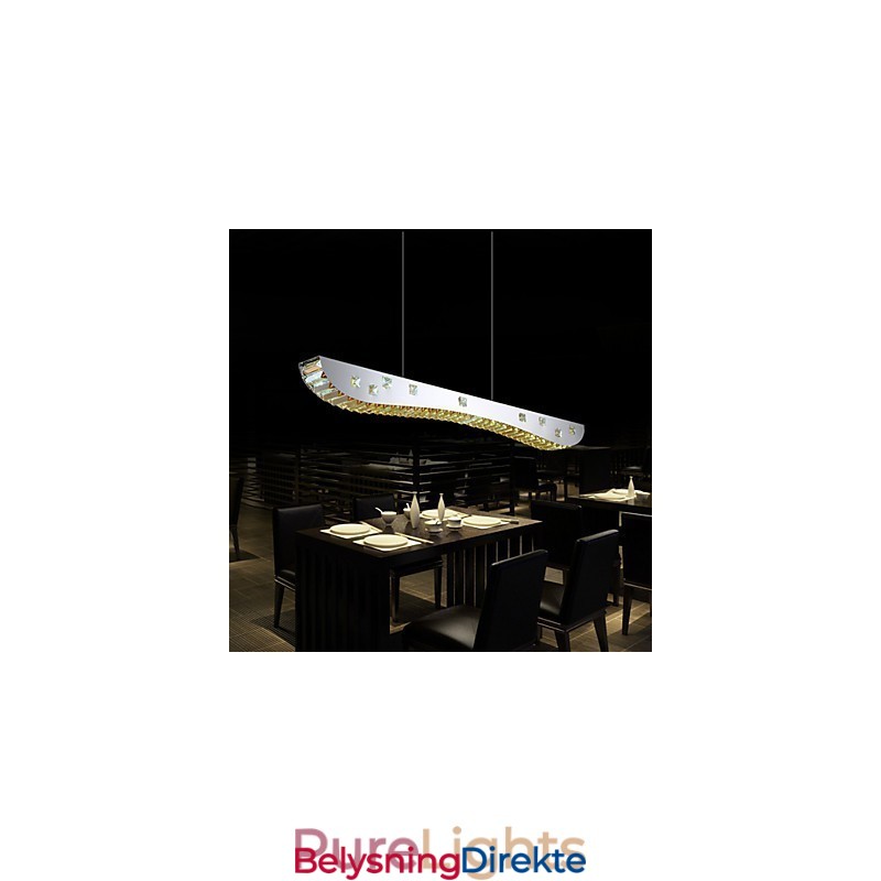 Krystall Pendellampe Krom Metall Pendellampe Rav Eller Klar Krystall