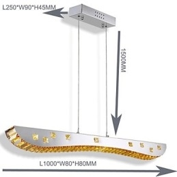 Krystall Pendellampe Krom Metall Pendellampe Rav Eller Klar Krystall