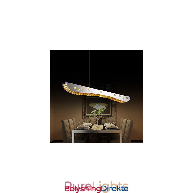 Krystall Pendellampe Krom Metall Pendellampe Rav Eller Klar Krystall