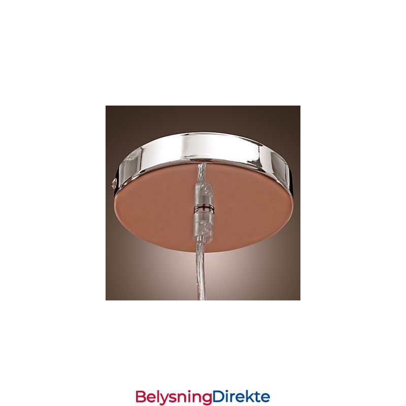 Krystalldråpe-Pendellampe I Sylinderstil