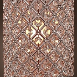 Krystalldråpe-Pendellampe I Sylinderstil