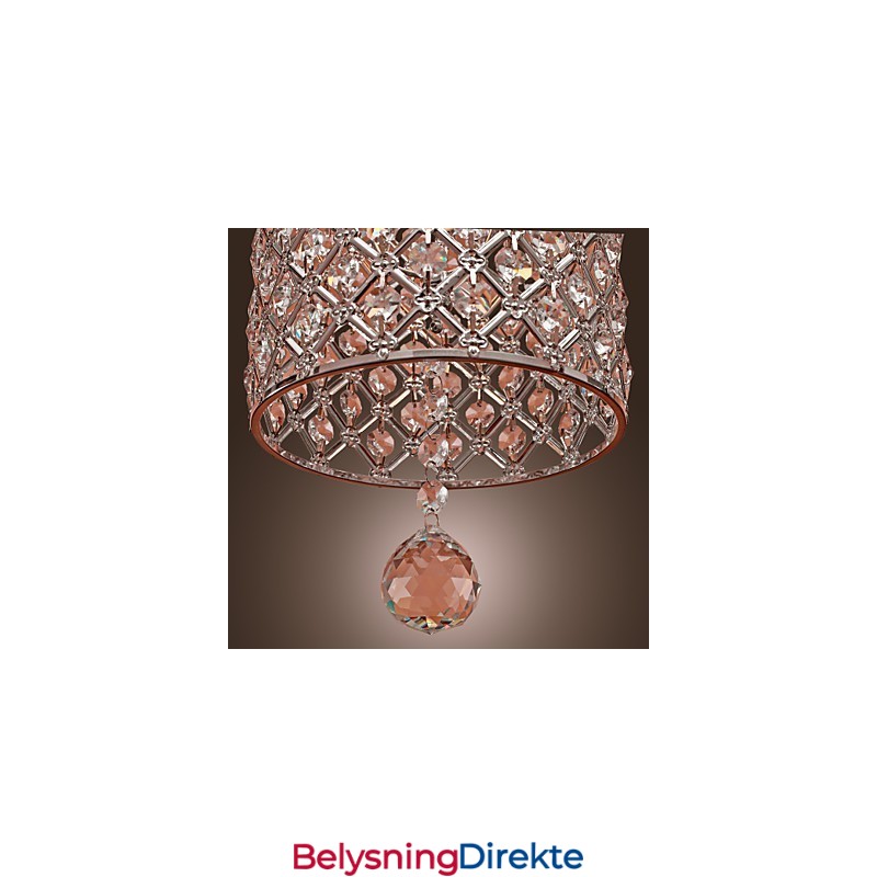 Krystalldråpe-Pendellampe I Sylinderstil