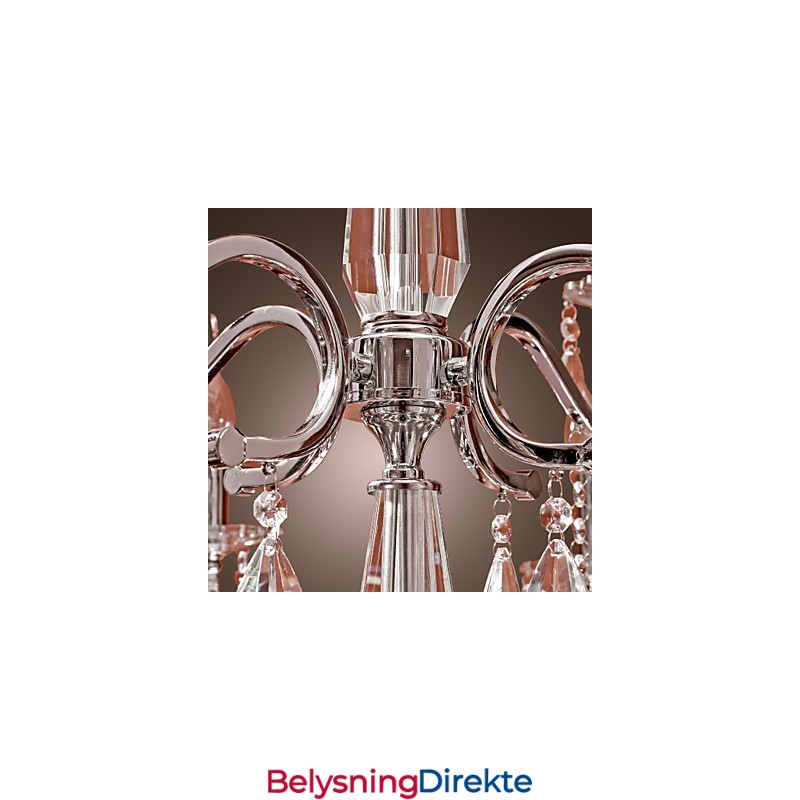 Lysekrone I Krystall, Moderne, 2-Etasjers, 12 Lys