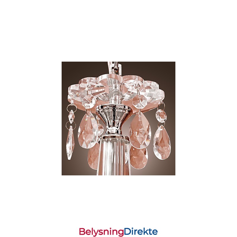Lysekrone I Krystall, Moderne, 2-Etasjers, 12 Lys
