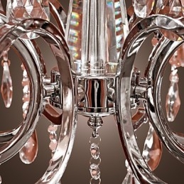 Lysekrone I Krystall, Moderne, 2-Etasjers, 12 Lys