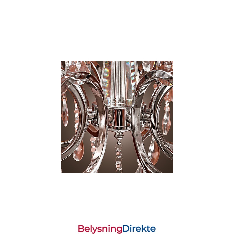 Lysekrone I Krystall, Moderne, 2-Etasjers, 12 Lys