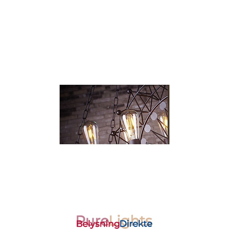 Skyskraperhjul-Pendellampe I Industriell Stil