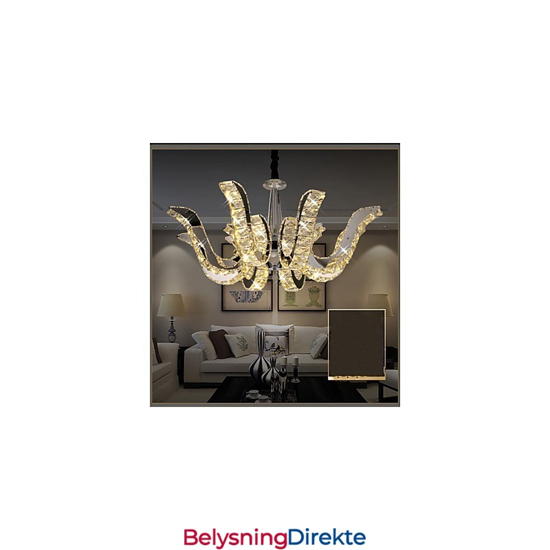 Krystalllampe Moderne Luksus Krystall Stearinlys Pendellampe