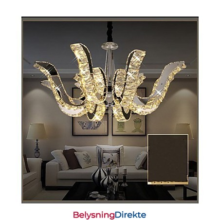 Krystalllampe Moderne Luksus Krystall Stearinlys Pendellampe