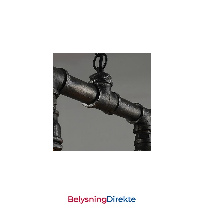 Tradisjonell Klassisk Vintage Lanterne Landlig Retro Mini-Stil Maleri Metall Pendellampe Spisestue