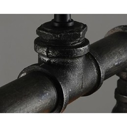 Tradisjonell Klassisk Vintage Lanterne Landlig Retro Mini-Stil Maleri Metall Pendellampe Spisestue