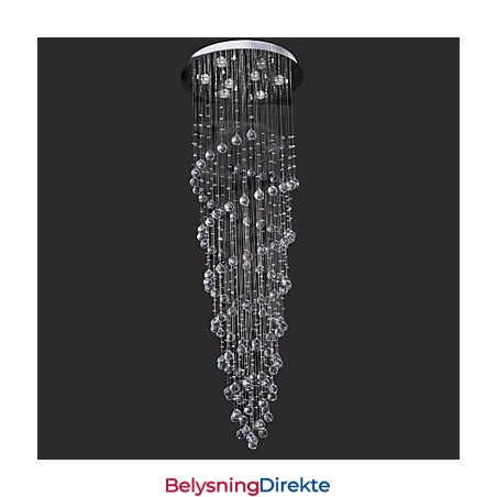 Moderne Samtids Krystall Krom Metall Innfelt Montering