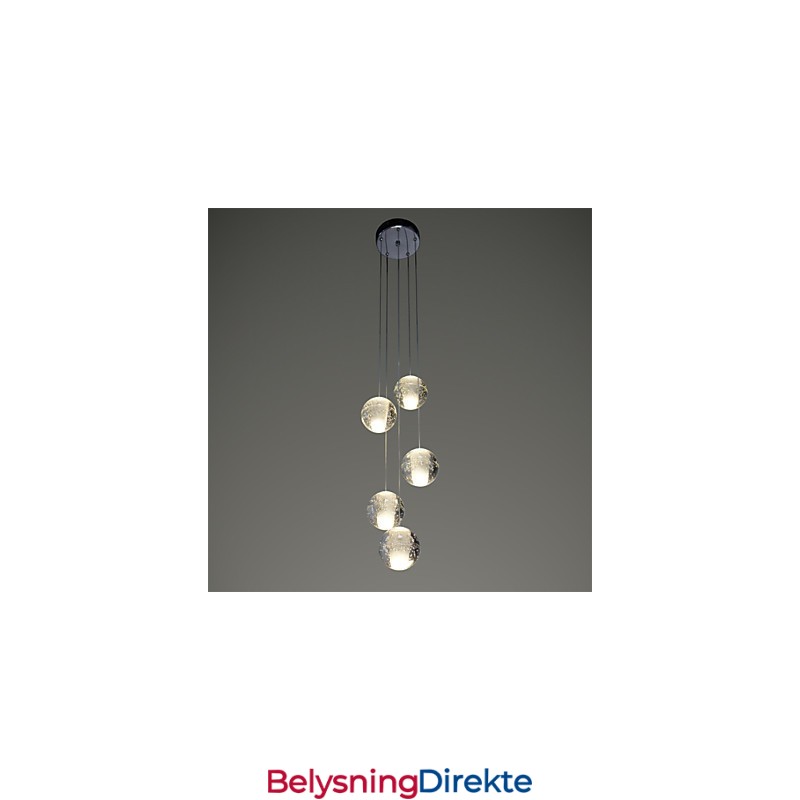 Moderne Pendellampe Pendellampe G4 Retroifit Krombelagt Krystall For Trappelys