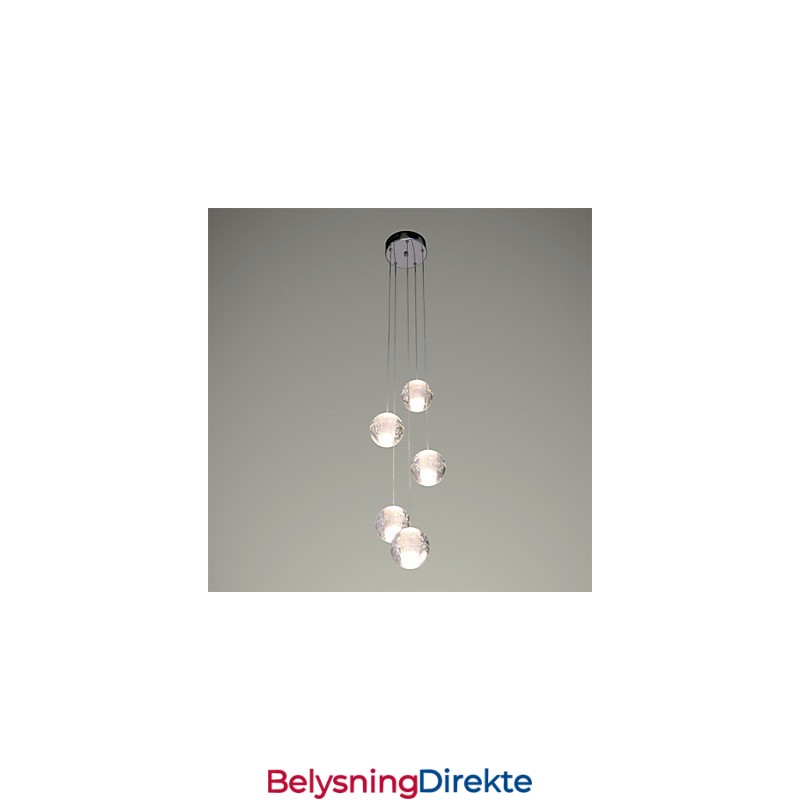 Moderne Pendellampe Pendellampe G4 Retroifit Krombelagt Krystall For Trappelys