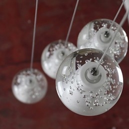 Moderne Pendellampe Pendellampe G4 Retroifit Krombelagt Krystall For Trappelys