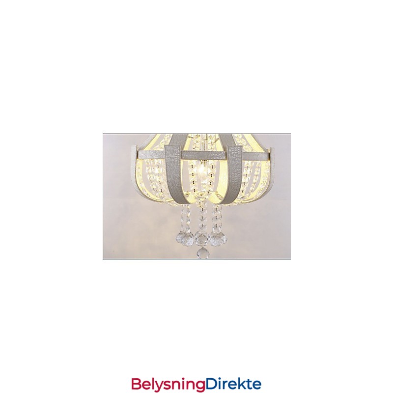 Postmoderne Luksuriøs Skinnkrystall Kreativ Lron-Lysekrone