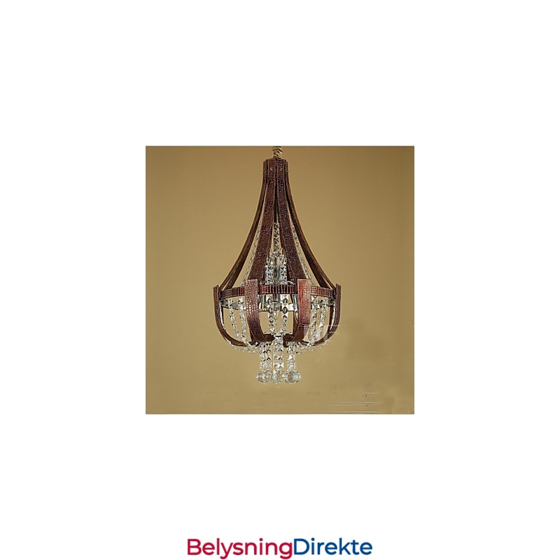 Postmoderne Luksuriøs Skinnkrystall Kreativ Lron-Lysekrone