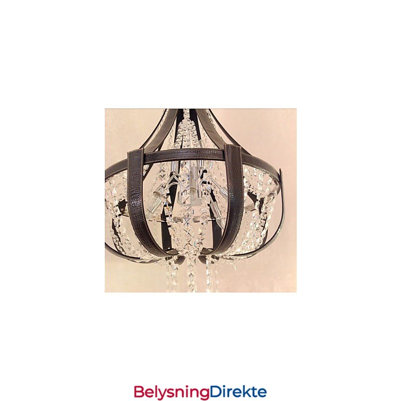 Postmoderne Luksuriøs Skinnkrystall Kreativ Lron-Lysekrone