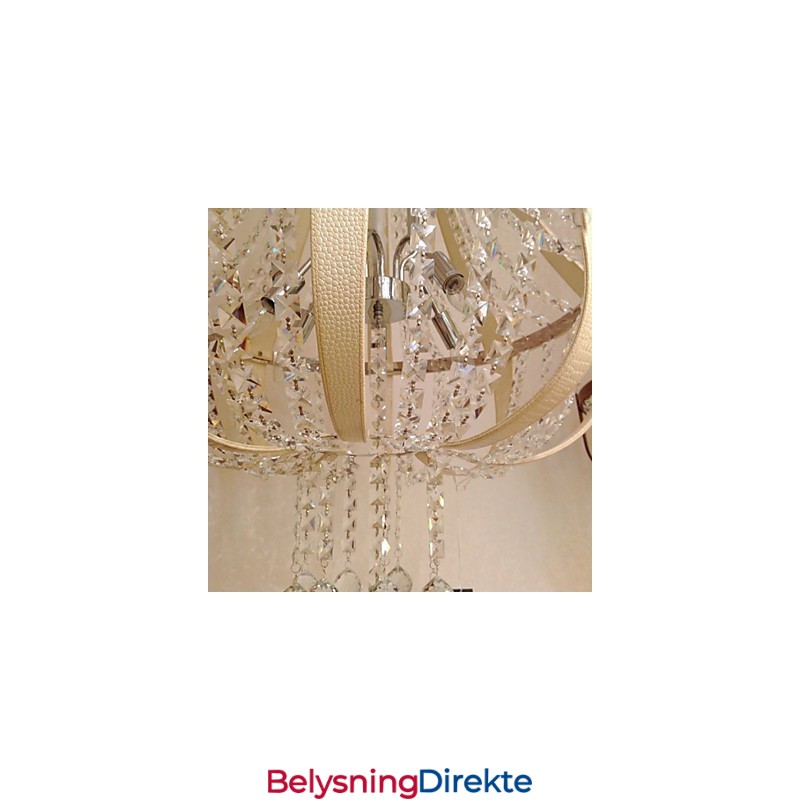 Postmoderne Luksuriøs Skinnkrystall Kreativ Lron-Lysekrone