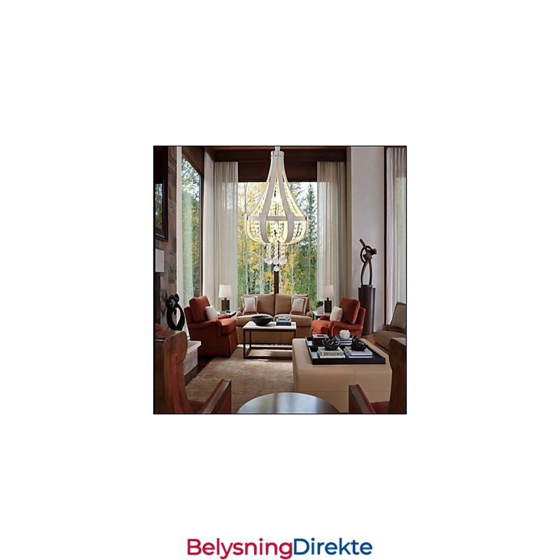 Postmoderne Luksuriøs Skinnkrystall Kreativ Lron-Lysekrone