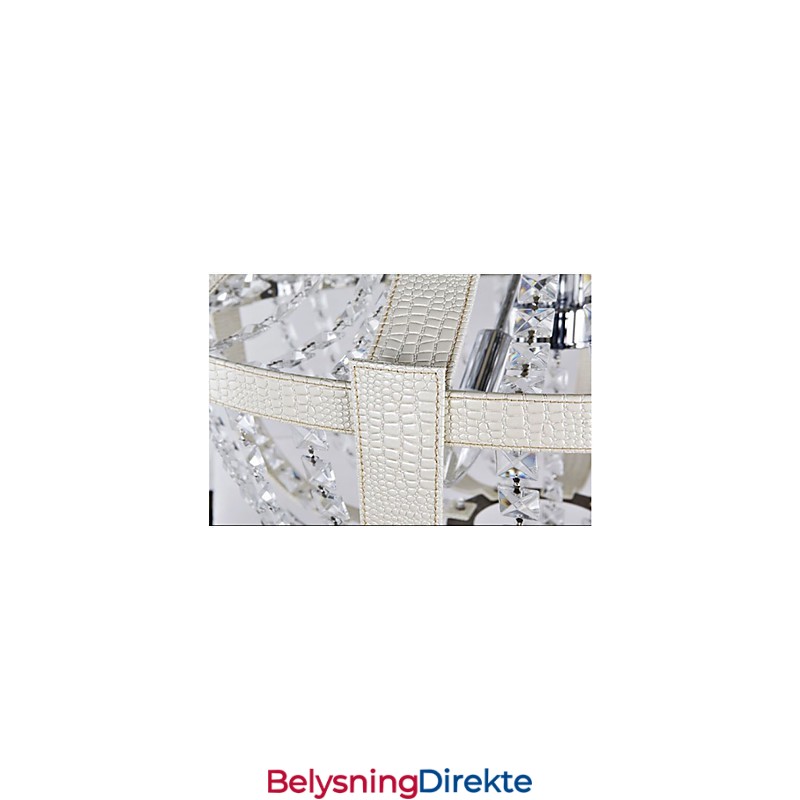 Postmoderne Luksuriøs Skinnkrystall Kreativ Lron-Lysekrone