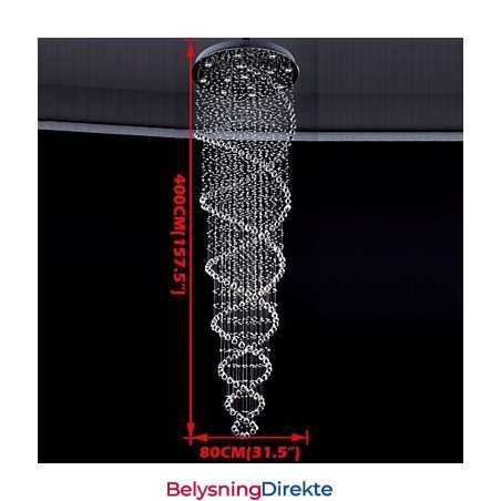 Krystalltaklamper Med 13 Lys, Moderne Sølvfarget, Gjennomsiktig K9-Krystallarmaturer