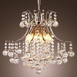 Luksuriøs Moderne Krystall Pendellampe Med 6 Lys