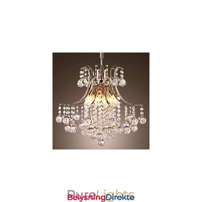Luksuriøs Moderne Krystall Pendellampe Med 6 Lys