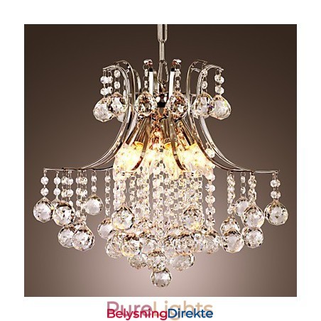 Luksuriøs Moderne Krystall Pendellampe Med 6 Lys