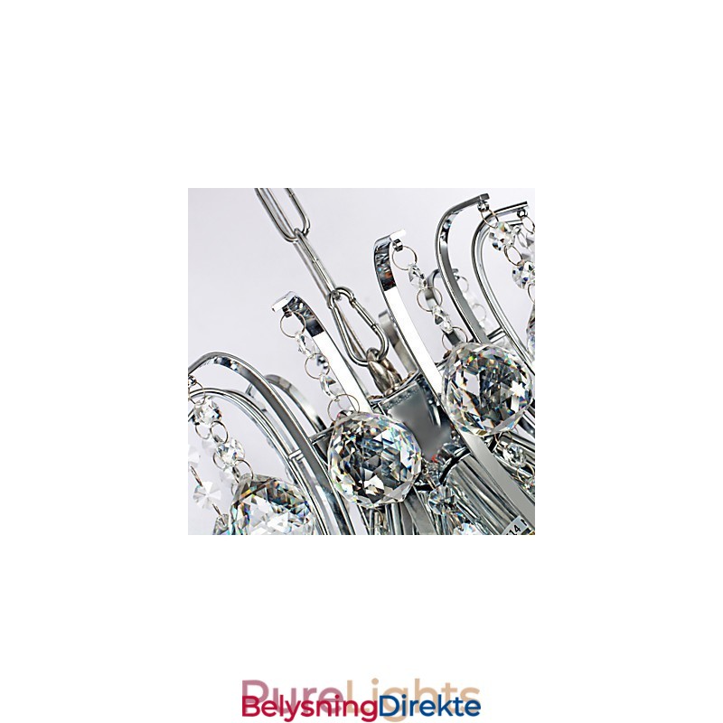 Luksuriøs Moderne Krystall Pendellampe Med 6 Lys