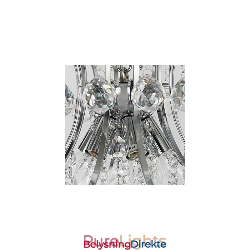 Luksuriøs Moderne Krystall Pendellampe Med 6 Lys