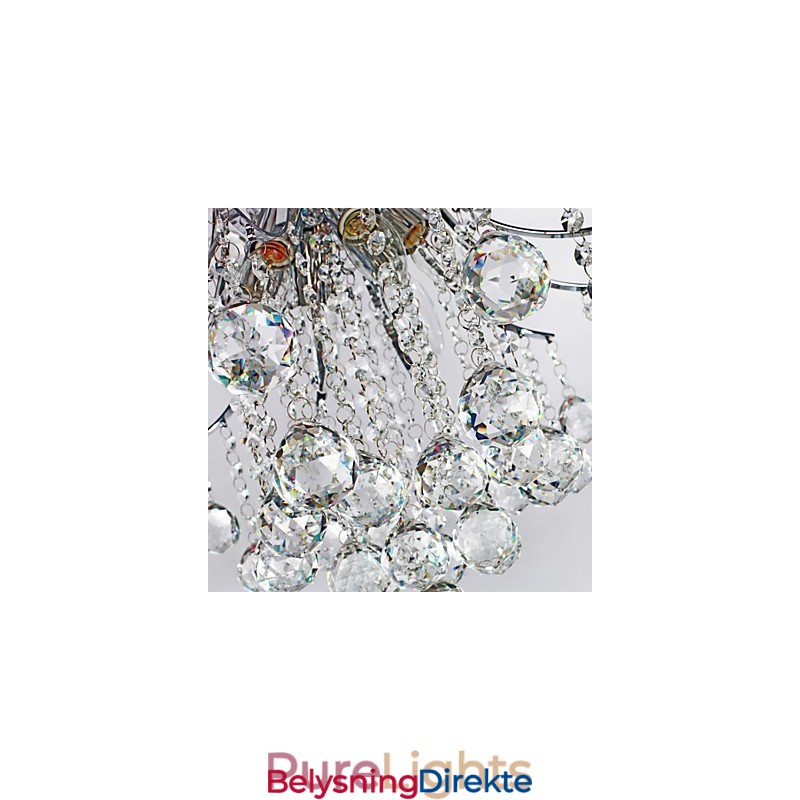 Luksuriøs Moderne Krystall Pendellampe Med 6 Lys