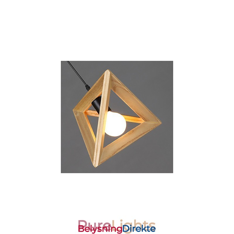 Europeisk Stil, Kreativ, Landlig, Restaurerende, Gamle Måter, Trekantet, Treboks-Dråpelampe