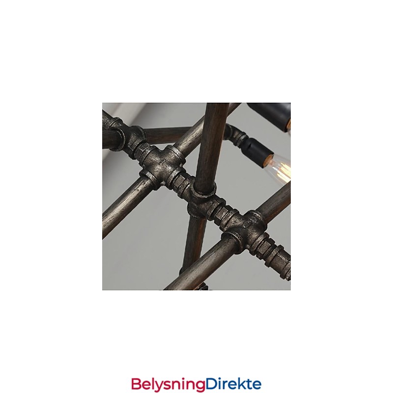 Tradisjonell Klassisk Vintage Retro Lanterne Landlig Maleri Metall Pendellampe