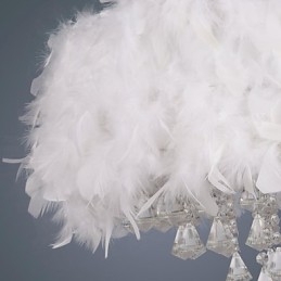 Moderne Og Moderne Trommekrystall I Ministil, Galvanisert Pendellampe