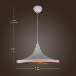 Moderne Samtids Landlig Retro Maleri Metall Pendellampe