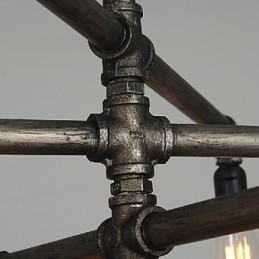 Tradisjonell Klassisk Vintage Retro Lanterne Landlig Maleri Metall Pendellampe