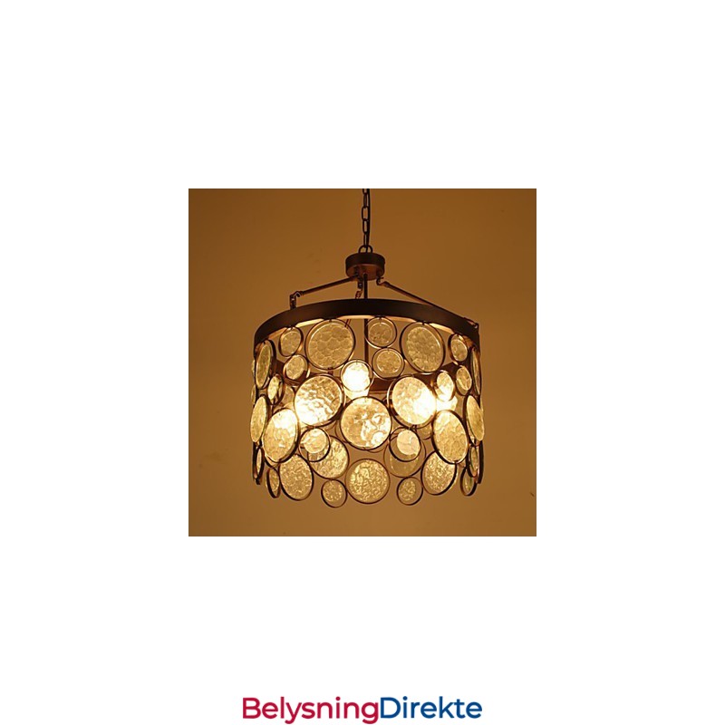 Vintage Lysekrone I Jernglass