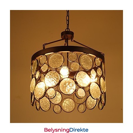 Vintage Lysekrone I Jernglass