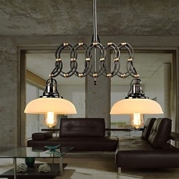 Vintage Stretch Pendellampe Disk Pendellamper Industrielle Kafé Pendellamper Belysning