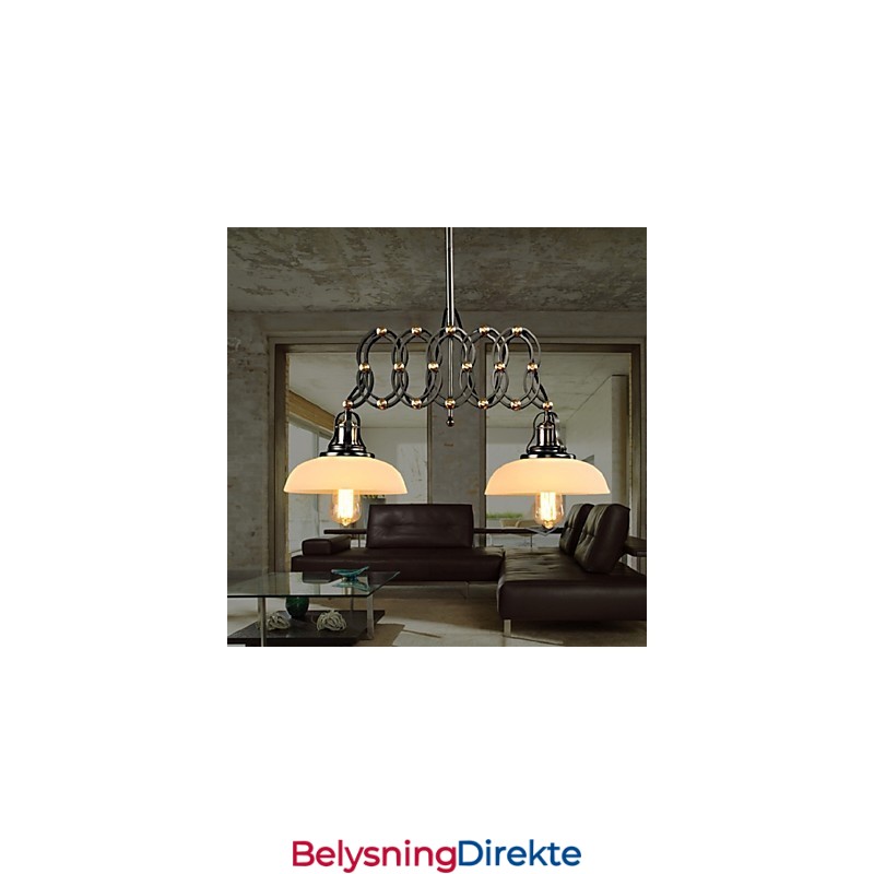 Vintage Stretch Pendellampe Disk Pendellamper Industrielle Kafé Pendellamper Belysning