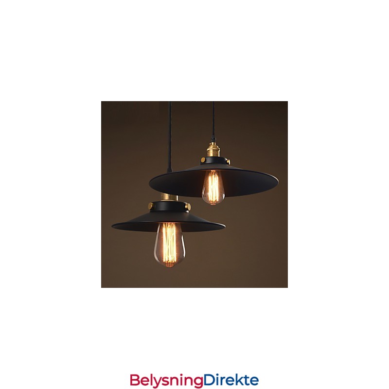 Europeisk Stil Retro Klassisk Pendellampe Kunstdråpelampe Gir Pærediameter 22 Cm