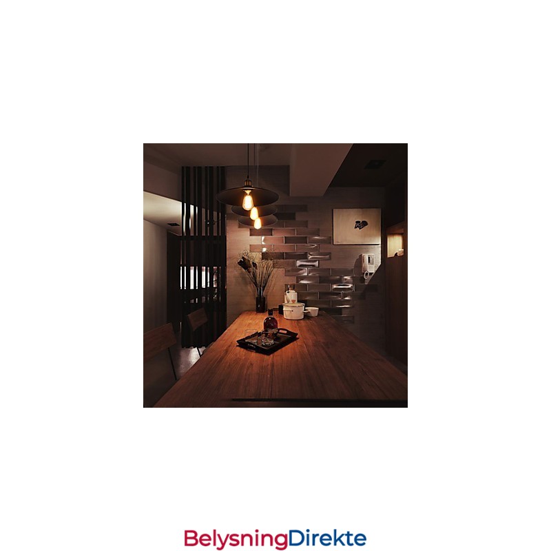 Europeisk Stil Retro Klassisk Pendellampe Kunstdråpelampe Gir Pærediameter 22 Cm