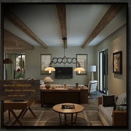 Vintage Stretch Pendellampe Disk Pendellamper Industrielle Kafé Pendellamper Belysning