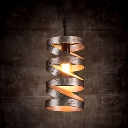 Anhengslampe Med 1 Vintage Minimalistisk Jernmaling