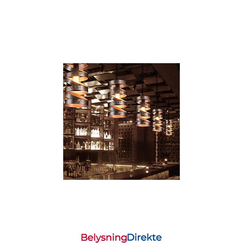 Anhengslampe Med 1 Vintage Minimalistisk Jernmaling